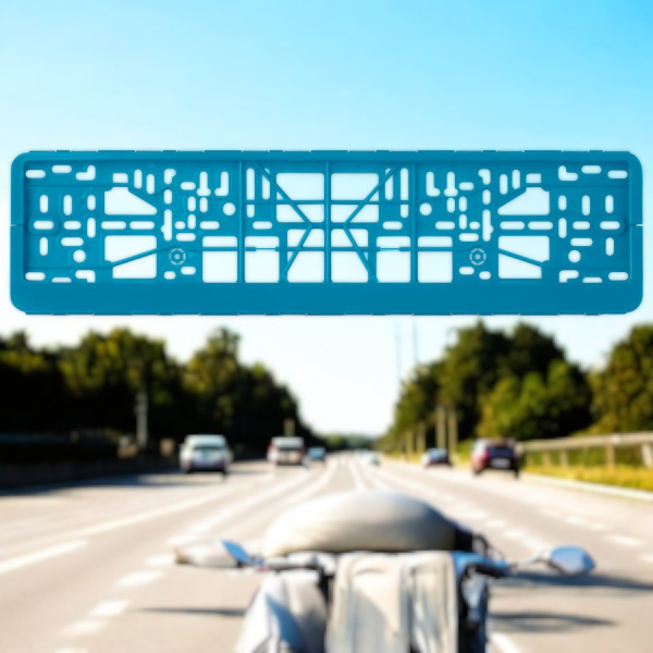 Рамка - еврокнижка для номера автомобиля 53.50х14 см., черная, 1 шт.